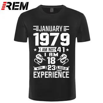 

April May June July August December 1979 YEARS shirt Men's Short Sleeve T shirt Printed Casual Fashion January February March