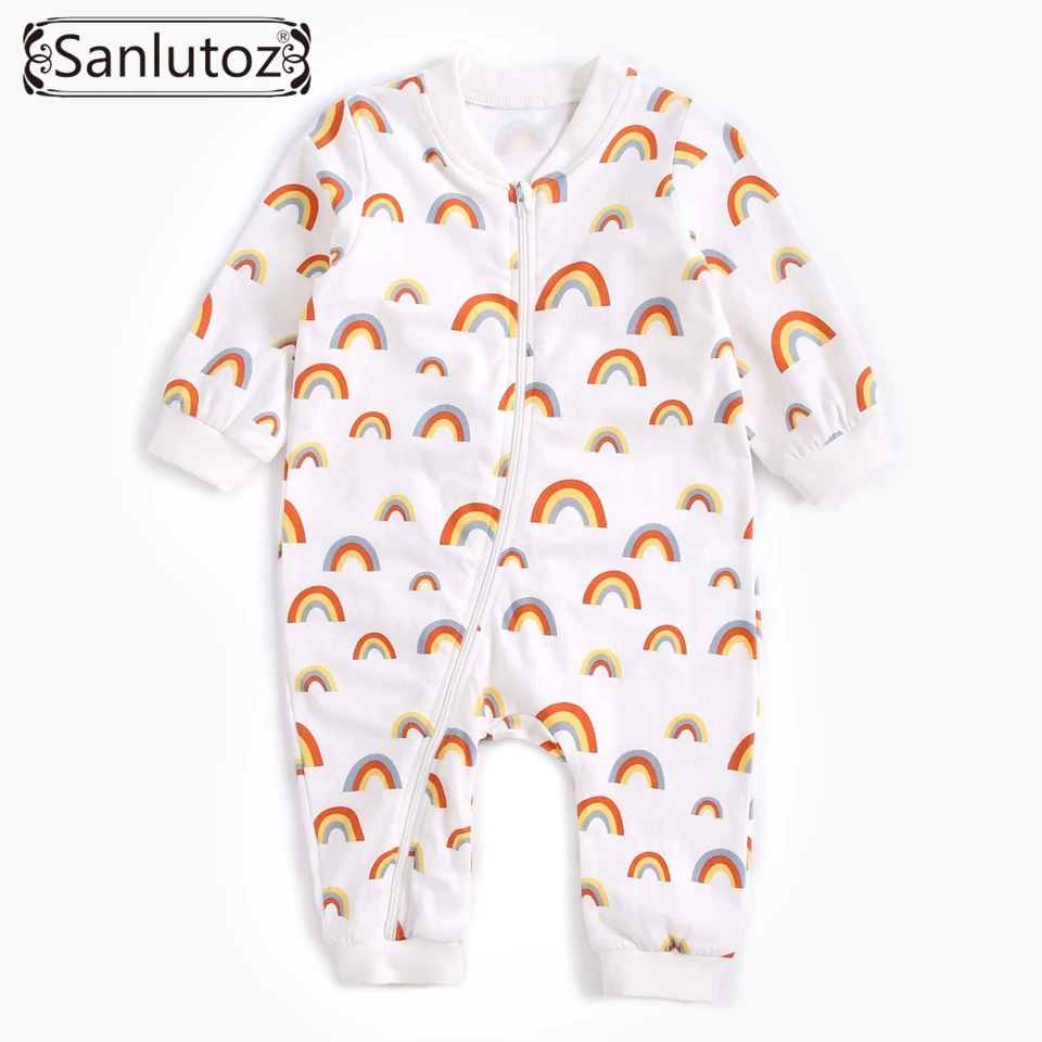 Sanlutoz/зимняя одежда для малышей; хлопковый комбинезон для малышей; одежда принцессы с рисунком для новорожденных; Модная одежда для маленьких девочек;