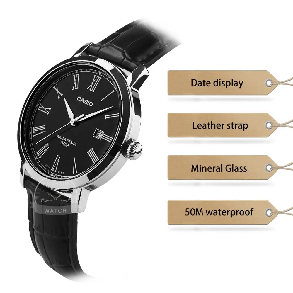 Часы Casio Простые часы мужские лучшие марки роскошные кварцевые часы Водонепроницаемые Ретро мужские часы Спортивные военные часы relogio masculino reloj hombre erkek kol saati montre homme zegarek meski MTP-E149