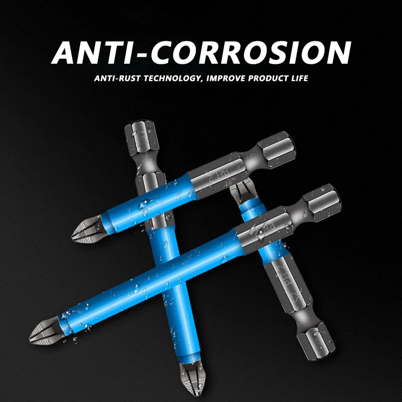 Puntas de estrella destornillador largo Bits/25/50/65/70/90/125/150mm/7 Uds PH2 Anti-slip magnéticos