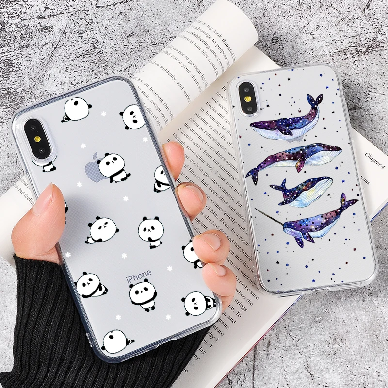 Чехол для телефона с милыми дельфинами морским миром животными iPhone 11 8 7 Plus XR X 10