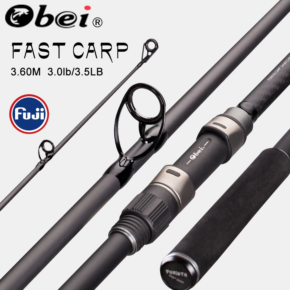 Удочка для ловли карпа Obei Purista углеродное волокно Fuji спиннинговое удилище Pesca 4.25lb