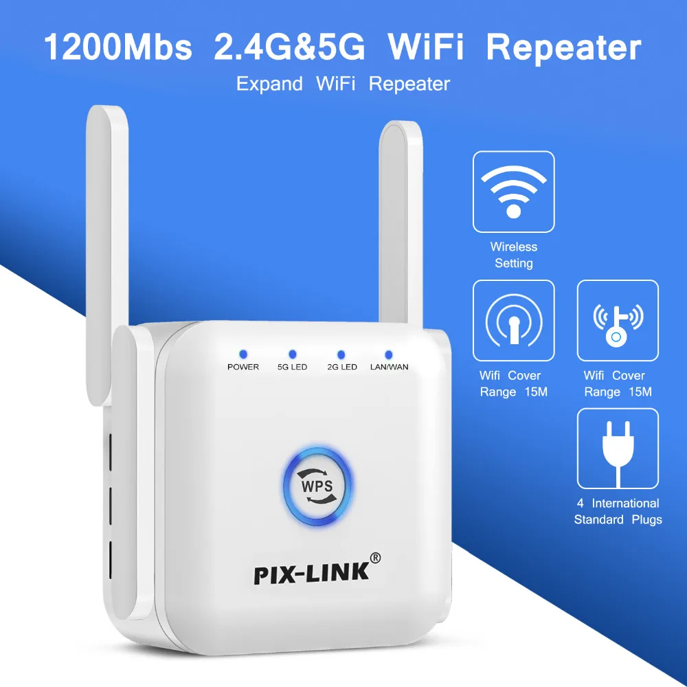 wifi signal amplifier 5G /2.4G WiFi Repeater Router Bộ Khuếch Đại Dài Phạm Vi Mở Rộng 1200M/300Mbps Không Dây Tăng Áp Nhà tín Hiệu Wi-Fi AP WPS Eesy Thiết Lập wifi booster amplifier