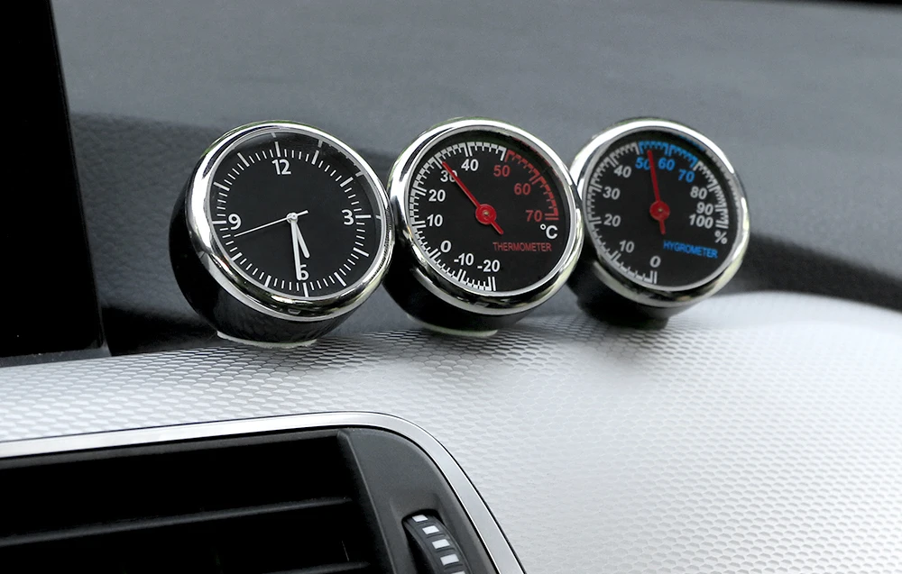 Мини автомобильные цифровые часы авто часы Автомобильный термометр гигрометр декоративные часы с орнаментом в автомобилях автомобильные аксессуары