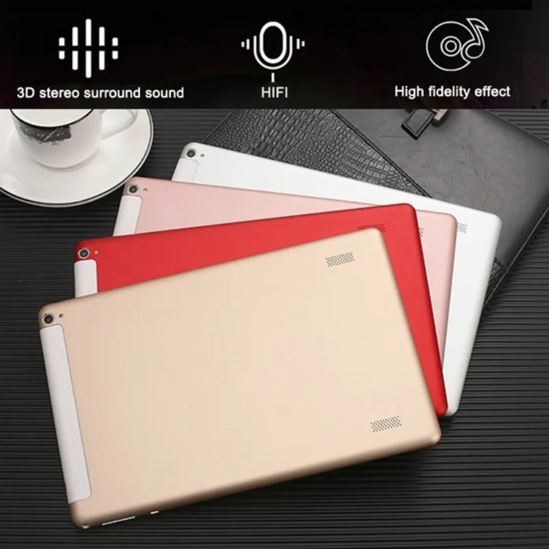 

Newest WiFi Tablet PC 10.1 Inch Ten Core 4G Network Android 8.0 Dual SIM Dual Camera Call Phone Tablet Gifts(RAM 6G+ROM128G)