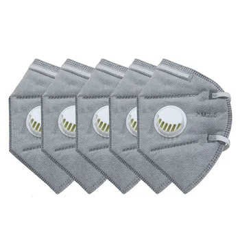 

1pc Mask with Exhalation Valve and Smoke Pollution Mask PM2.5 Masks Anti Pollution Military Grade with 7 Layer Filter