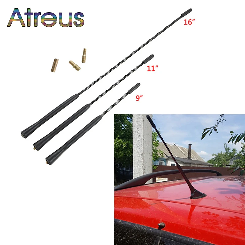 Antenne De Toit Voiture 16 Pouces (40.6 Cm) - Pour Renault Mégane 3, Clio 4, Kadjar, Scénic... | FM/AM Amplifiée