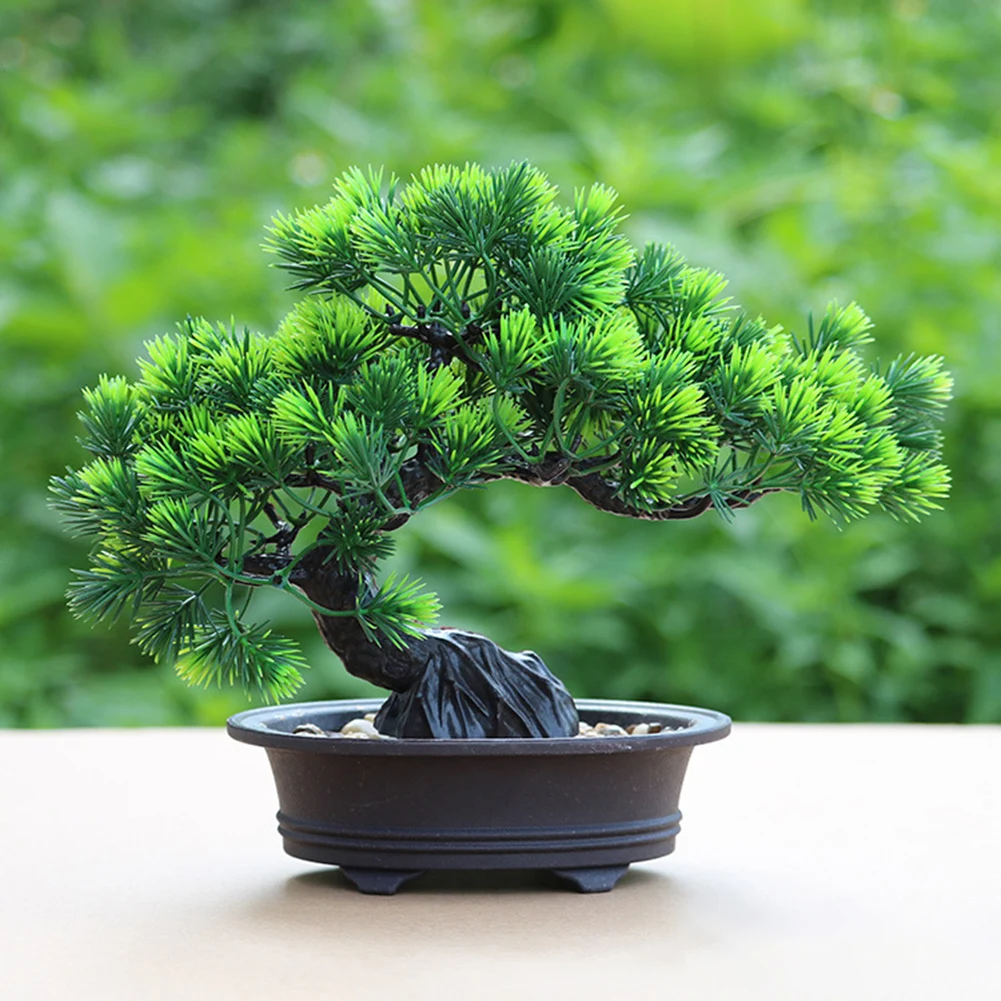 1Pc Simulation Lifelike Artificial Plant Pine Tree Zen Spirit Party Home  Hotel Desk Bonsai Decor Bonsai Office Festival Decor