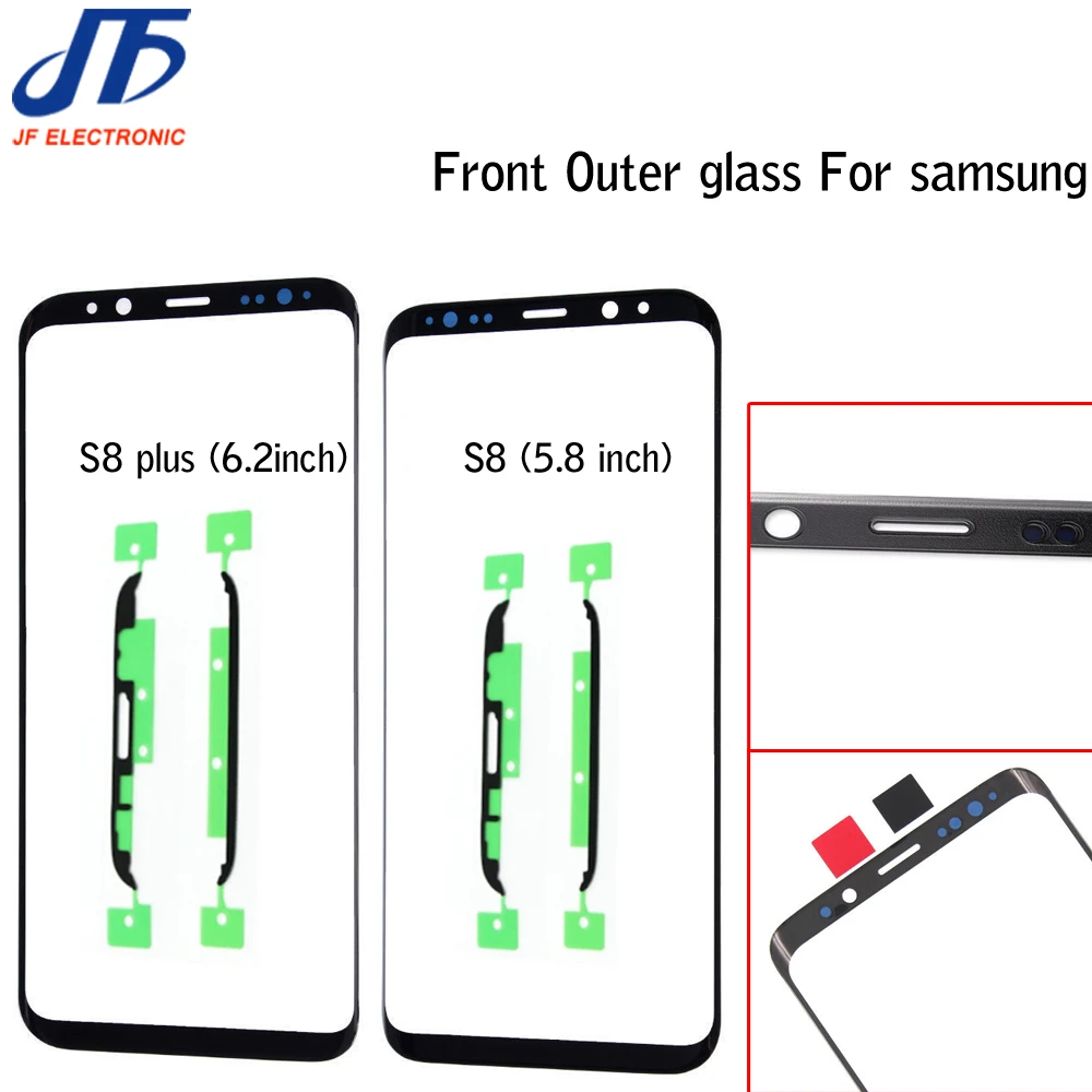 Сменная сенсорная панель для Samsung Galaxy S8 G950 G950F / + plus G955 черный Передний Внешний