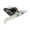 PCIE to 2xPS2 PS/2 Port For PC Keyboard Mouse Adapter Card ► Photo 2/6