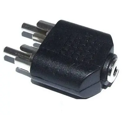 

DHL/EMS 250PC 3.5MM Female to 2 RCA Male JACK Audio Splitter PLUG-A8