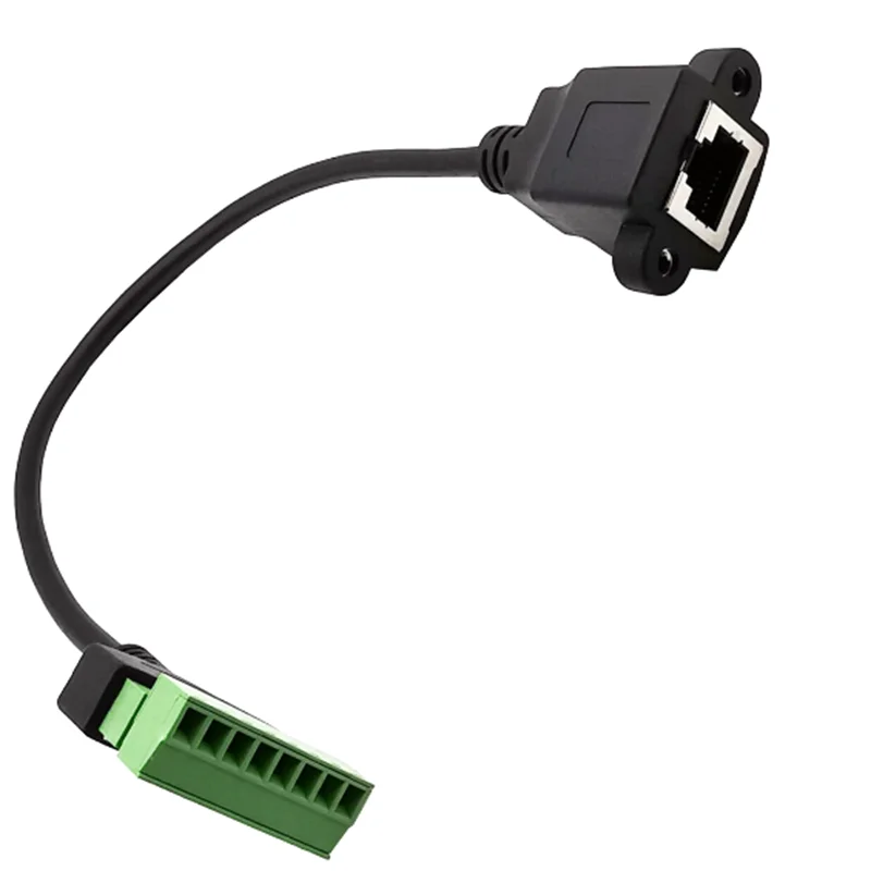 Feminino Masculino para Parafuso Bloco Terminal Conector Ethernet Pin Parafuso Terminal Rede Cabo Adaptador para Cctv Dvr - Imagem 2