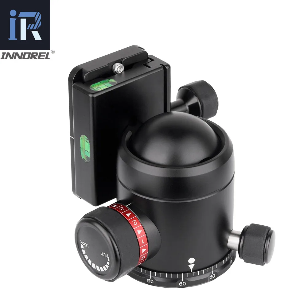 Tripod Ball Head INNOREL K36/K44 36mm/44mm Professional Tripod Ball Head Aluminum Panoramic Arca Swiss Structure Max Load 20/25kg for Camera DLSR