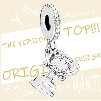 YS Charm Стерлинговое Серебро верхняя версия ключ бокал для коктейлей трофей стиль Шарм ювелирные изделия тренд - Окраска металла: 797257NPR