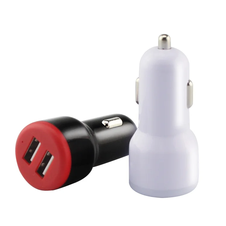 QC3.0 2.4A Double USB Charger Display Light Auto Car One For Two Phone Accessories 12-24V DC |