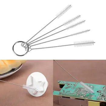 

5pcs/set Mini Nylon Icing Piping Nozzles Cleaning Brush Pastry Tube Brushes Bottle Kettle Teapot Keyboards Fans Cleaning Tool