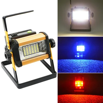 

50W Portable Spotlight 3 Modes LED Work Light Rechargeable 18650 36 LEDs Outdoor Lamp for Hunting Camping Latern Flashlight D25