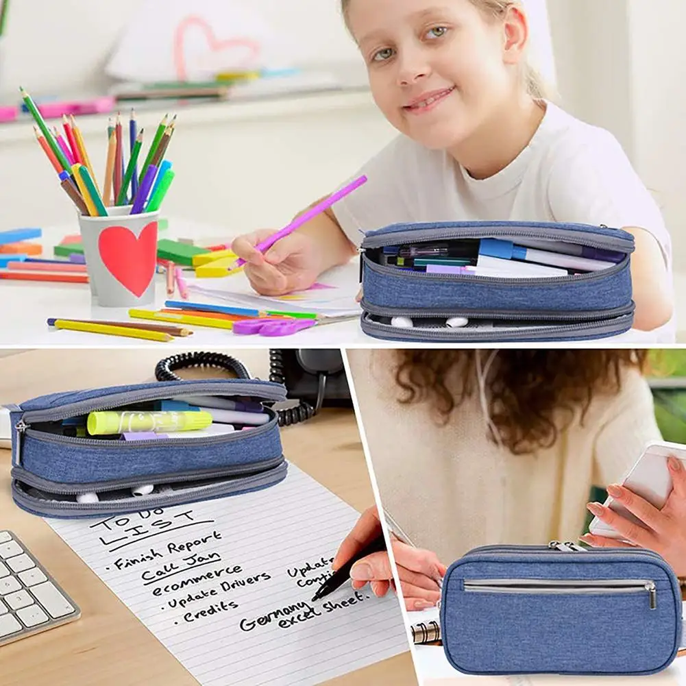 Foldable Key Box Pencil Case Wallet Pouch for Students