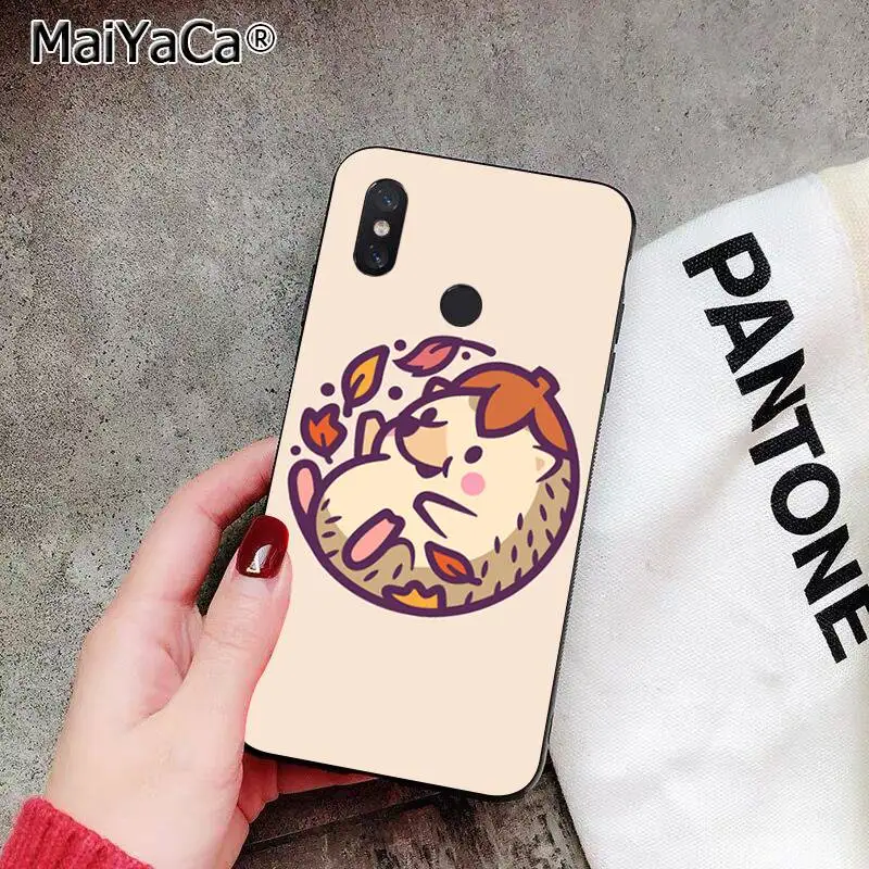 A2 MaiYaCa Darcy Ежик овечка Новинка чехол для телефона Fundas чехол для Xiaomi 8 9 se Redmi 6 pro 6A 4X7 note 5 7 - Цвет: A2