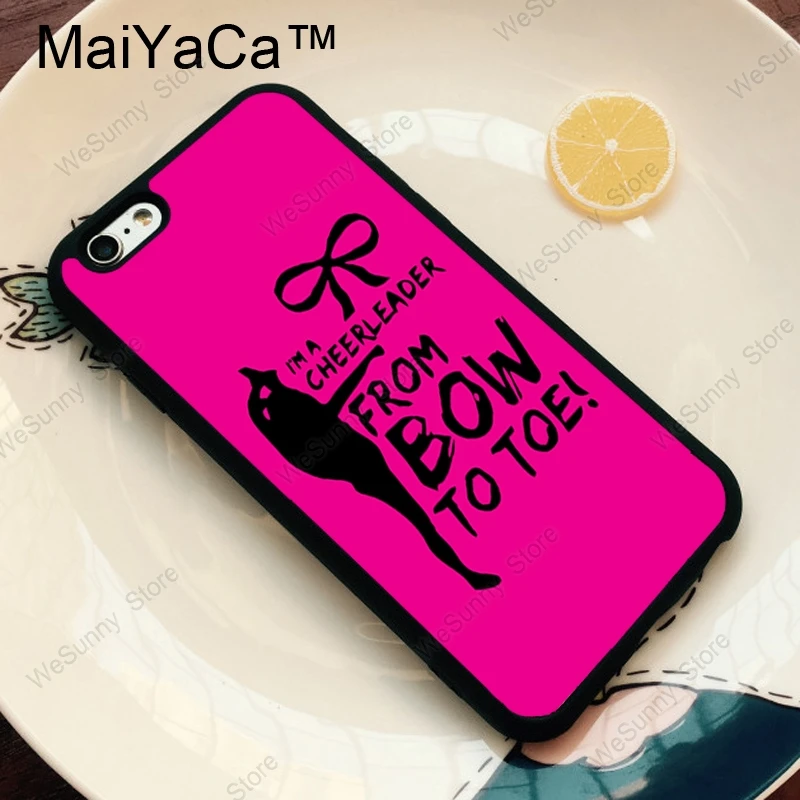 MaiYaCa Cheers Cheerleader лук на палец ТПУ Пластиковый чехол для телефона для iPhone 11 Pro MAX X XR XS MAX 6 6s 7 8 Plus 5S задняя крышка чехол