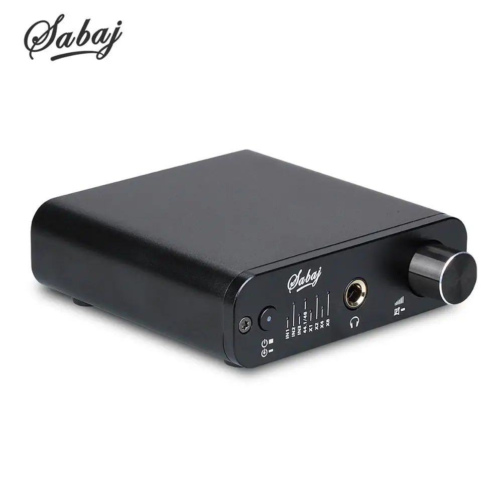 SABAJ D3 аудио ЦАП и усилитель для наушников с 32 бит/384 кГц RCA 3,5 мм разъем для наушников выход USB оптический коаксиальный вход серебро