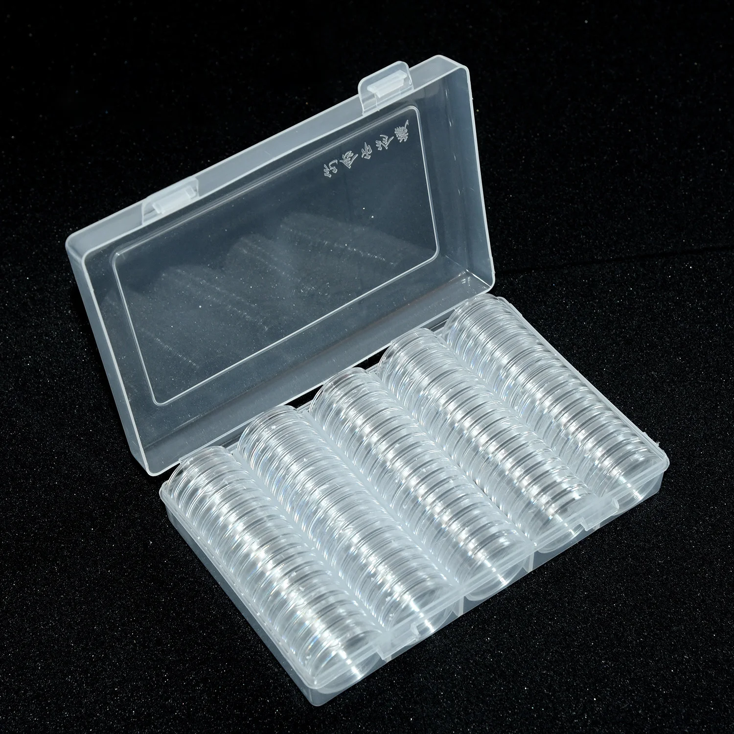 100pcs 27/30mm Coin Capsule box holder Capsules Container with Storage Organizer Box For Coin Collection Coin Case Storage Box