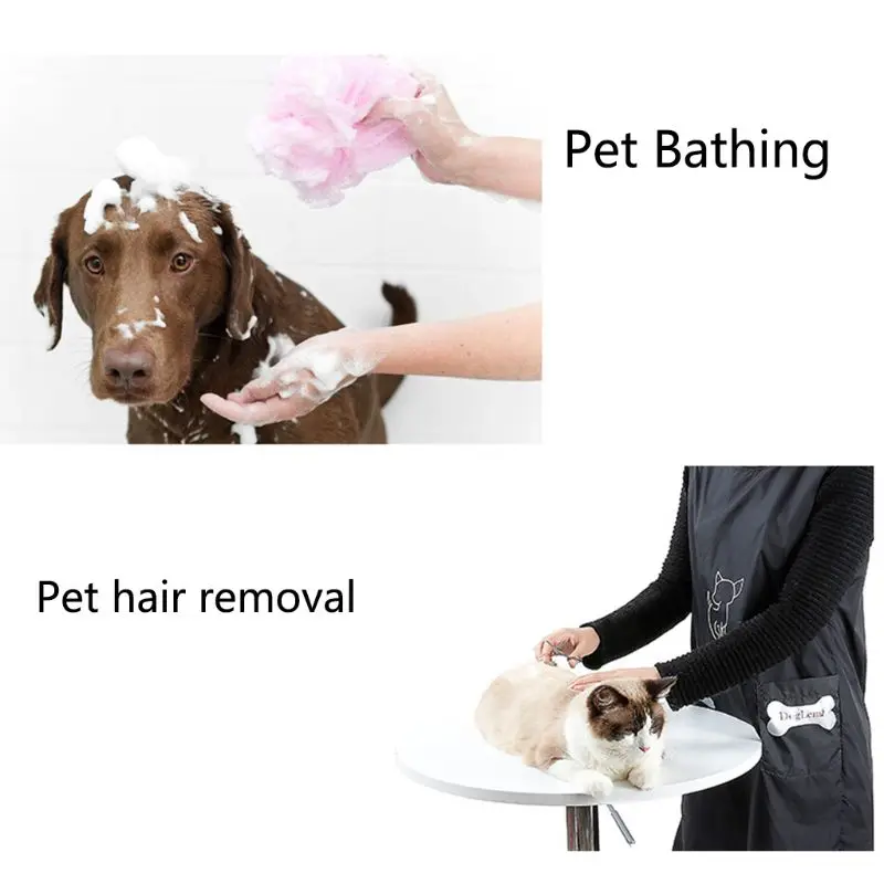 Кошка Собака Купание стрижка фартук Pet магазин одежды косметолога комбинезоны антипригарные волосы анти-брызги безрукавные фартуки