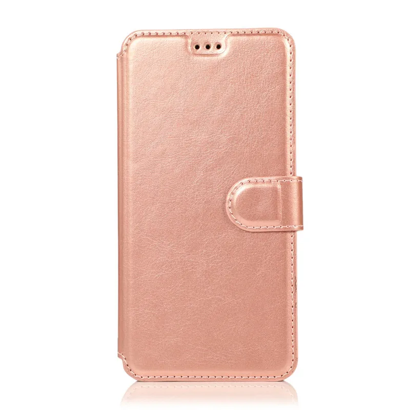 Rose gold Чехол-книжка кошелек ТПУ кожа мягкий чехол для xiaomi 8 6X 6A 6 redmi note7 7 6Pro 6 Note6 6Pro Note5 5Pro чехол - Цвет: Rose gold