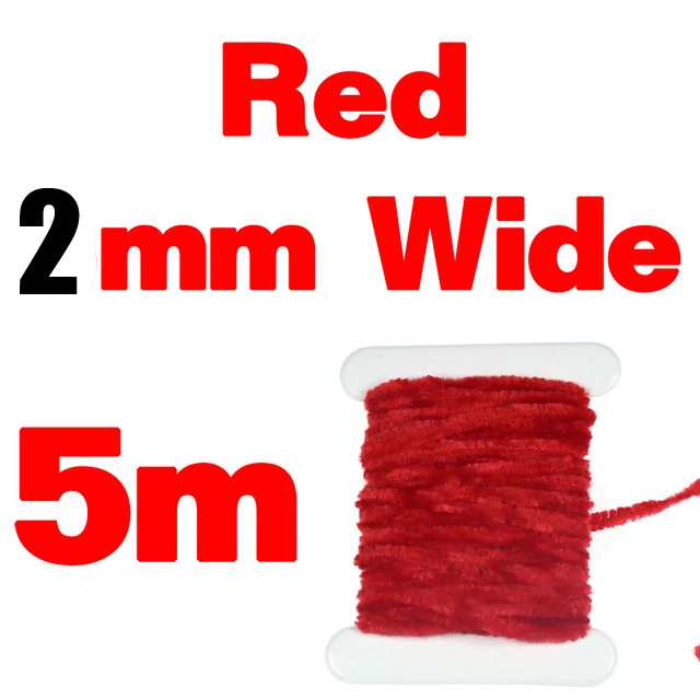 Red Wifreo 2 мм 3 мм завязывание мушек синель для шерстяных червей пиявки Стример Летать завязывание материал тела цвет красный черный оливковый желтый - Цвет: Red