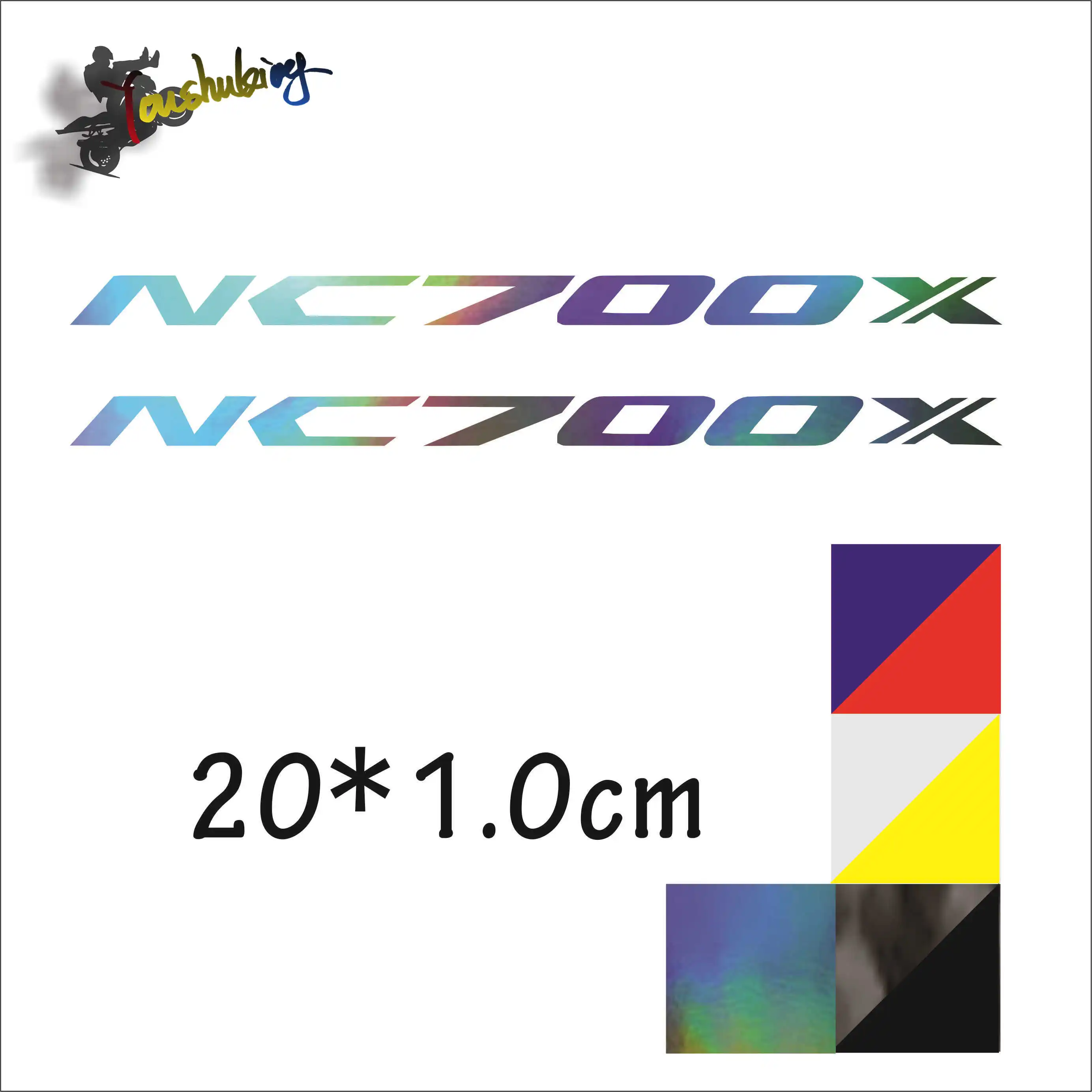

hot sale Motorcycle Carbon black laser color reflective helmet sticker fit for Moto GP Rossi fit for nc700x HONDA NV700X