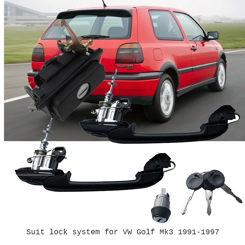 Система замков костюмов для VW Golf Mk3 1991 1997 1H0837 207B 1H0 905 855A 1H6 827 571A|Внешние дверные
