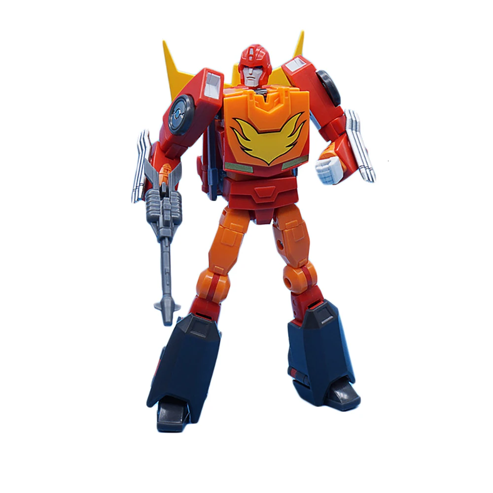 MFT MS19 MS-19 G1 Transformation Toy Rodimus Prime HotRod Commander Action Movie Figures Model ABS 12CM KO Deformation Car Robot