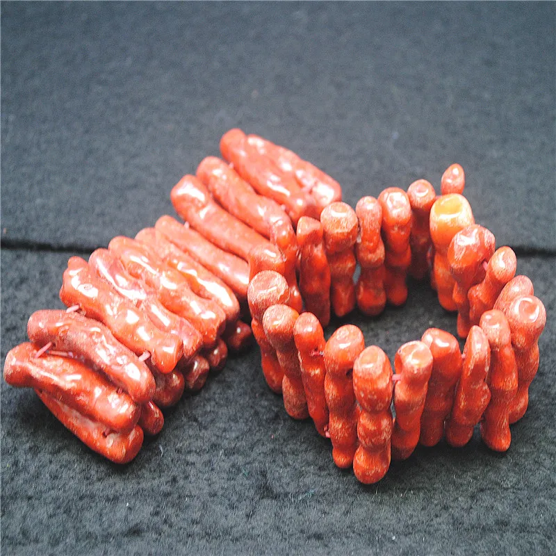 1 шт. Модные женские браслеты из натуральной губки кораллового цвета размер 35 мм