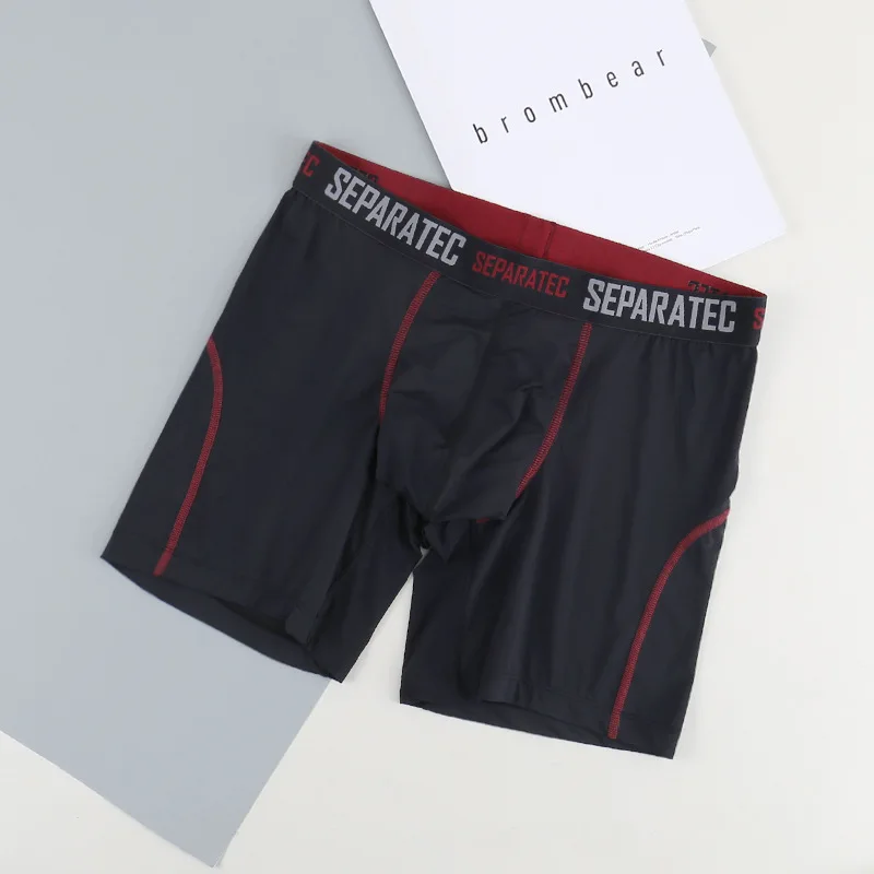 Separatec Men's Sport Performance Dual Pouch Boxer Long Leg Underwear cheap boxers