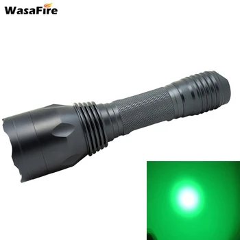 

Powerful 1300 Lumens LED Flashlight Q5 Tactical Hunting Torch Waterproof Lantern Green Light for Camping Hiking By 18650