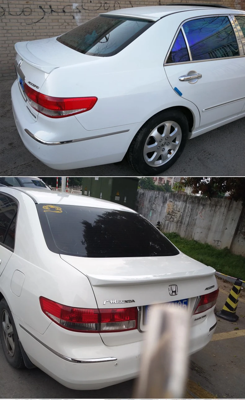 Автомобильный Стайлинг для Honda Accord 2003-2007 Черный спойлер Высокое качество ABS пластмассовый задний Багажник крыло багажника задний спойлер на крышу