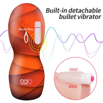 Male Masturbators for Men Vagina Vacuum Pocket Pussy Vaginator Endurance Exercise Masturbation Sex Toys Vibrator Masturb Cup 5