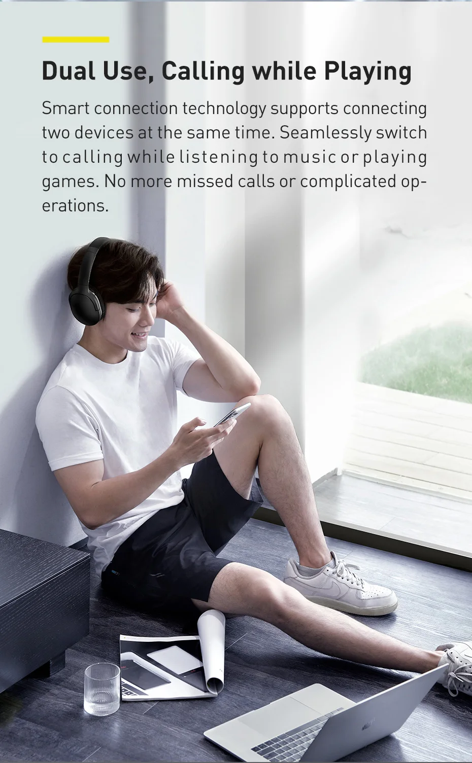 Baseus casque sans fil Bluetooth 5.0 D02 Pro-4