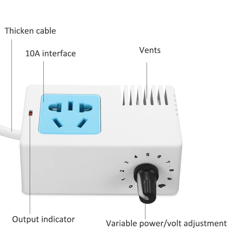 Преобразователь напряжения, трансформатор переменного тока 220 В, штепсельная вилка европейского стандарта на 110 В, понижающий 3500 Вт, 10 передач, регулируемый электронный регулятор напряжения для путешествий
