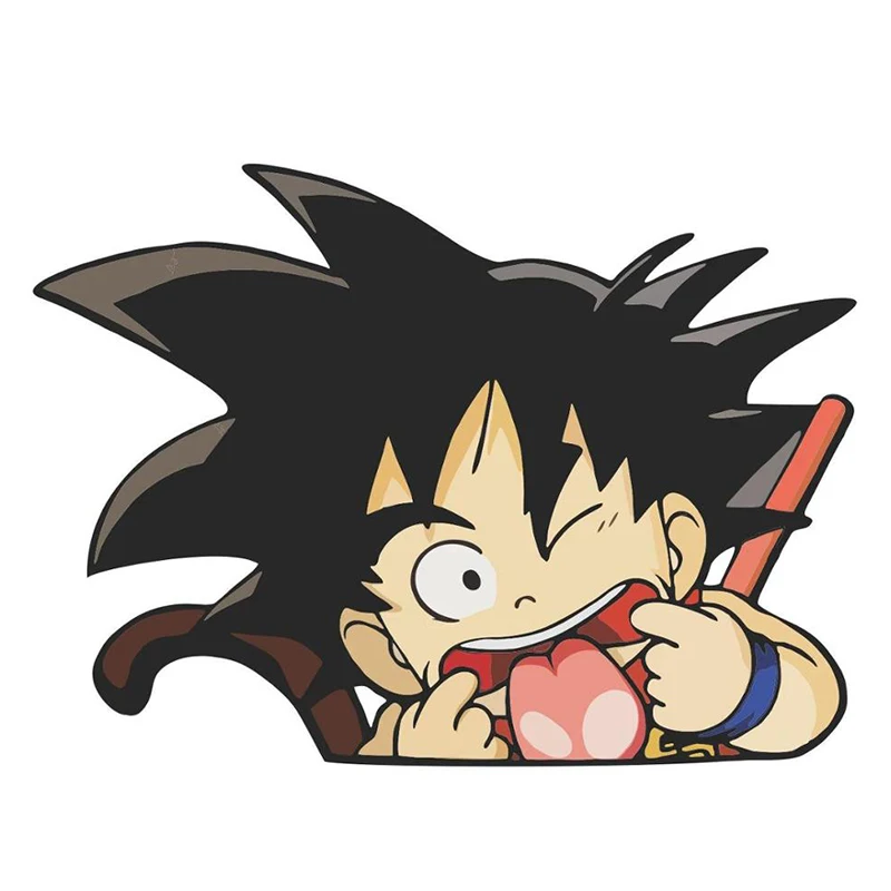 15 см x бутик Goku Peeking аниме Автомобильная наклейка KK виниловая для автомобиля окна