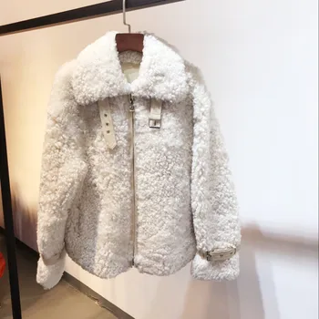 

Real Fur Coat Women Sheep Shearing Winter Coat Women Korean Natural Lamb Fur Jacket for Womens Clothing Manteau Femme YY838