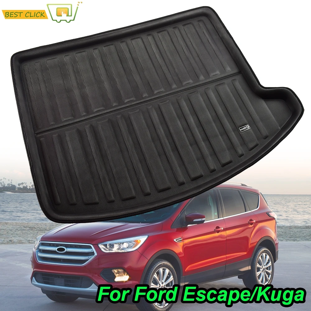 For Ford Escape Kuga 3d 2013 2014 2015 2016 2017 2018 2019 Boot Mat Rear  Trunk Liner Cargo Floor Tray Carpet Mud Kick Protector - AliExpress