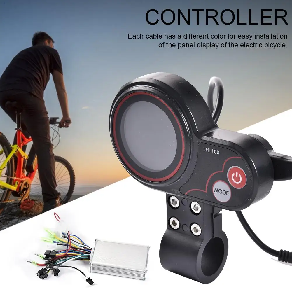 

Motor Speed Controller with Waterproof LED Display Panel for E-Bike Electric Bicycle Scooter Vehicle 24V 36V 48V 250W 350W