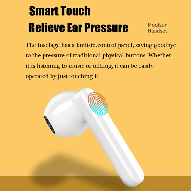 New Wireless Earphone V5.0 TWS Wireless Bluetooth Headphone LED Display Intelligent noise reduction Sport Headsets Earbuds