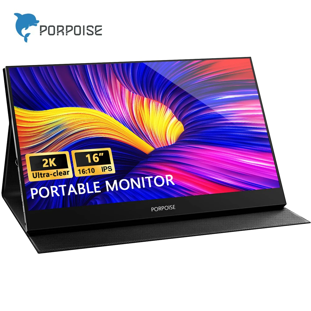 Taşınabilir monitör 2K 16 ''Ultra net 2560x1600 100% sRGB Laptop ...