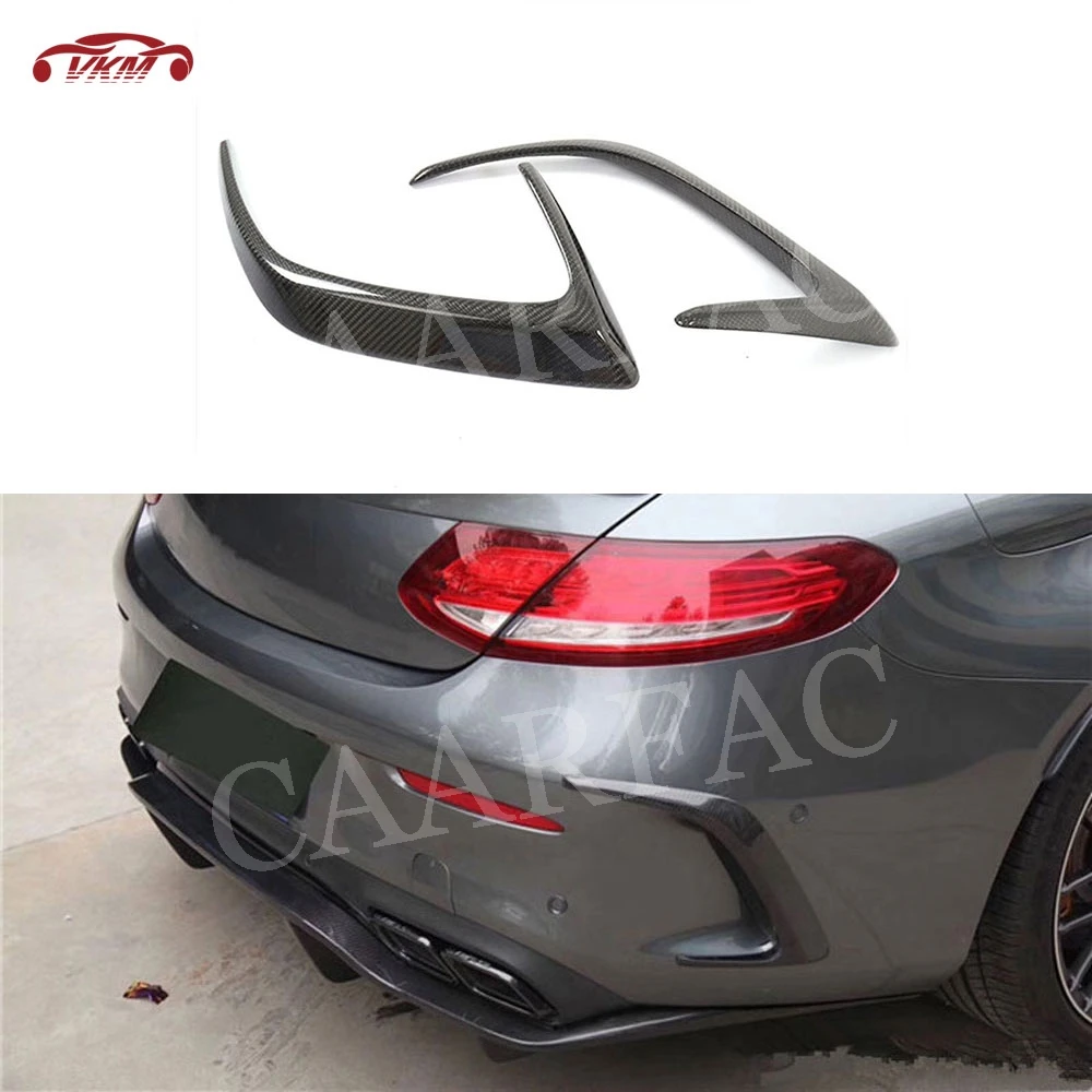 C Class углеродного волокна/FRP Задний Бампер Планки боковые вентиляционные