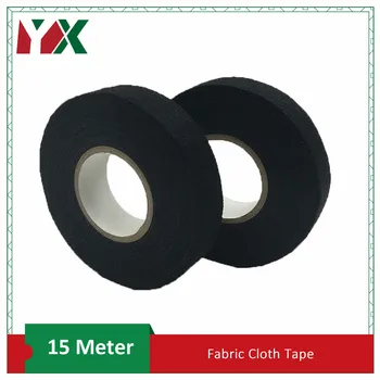 

Universal Flannel fabric Cloth Tape Electrical Maintenance Auto Car Wiring Harness Strapping Black Fabric Flannel Cloth Tape