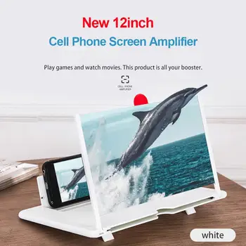 

12inch 3D Phone Screen Magnifier Amplifier Folding Design HD Video Magnifying Glass Watch 3d Movies Smart Phone Bracket Holder
