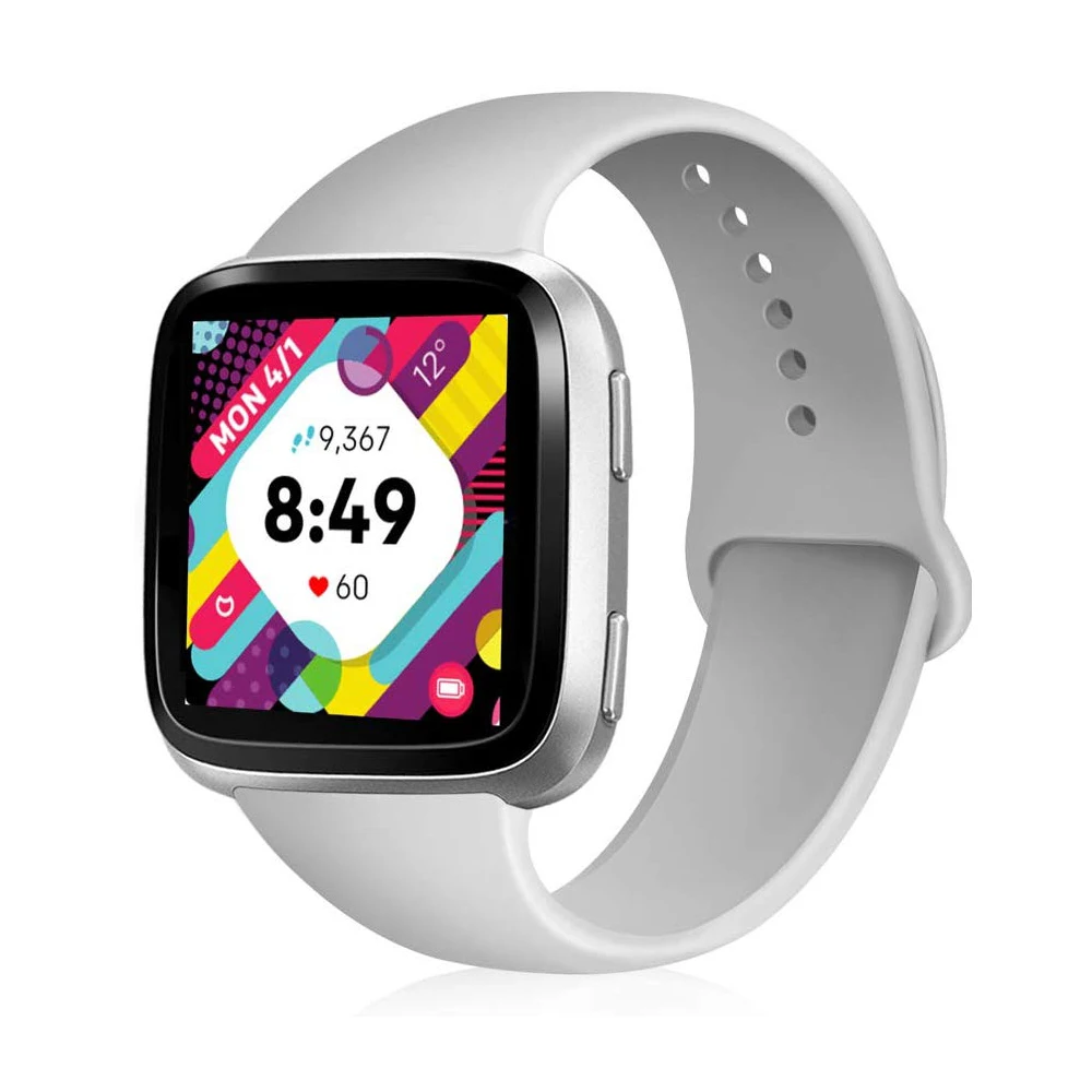 Для Fitbit Versa 2 Силиконовый браслет спортивные часы на резиновом ремешке Ремешок Браслет для Fitbit Versa/Versa Lite для женщин мужчин маленький большой