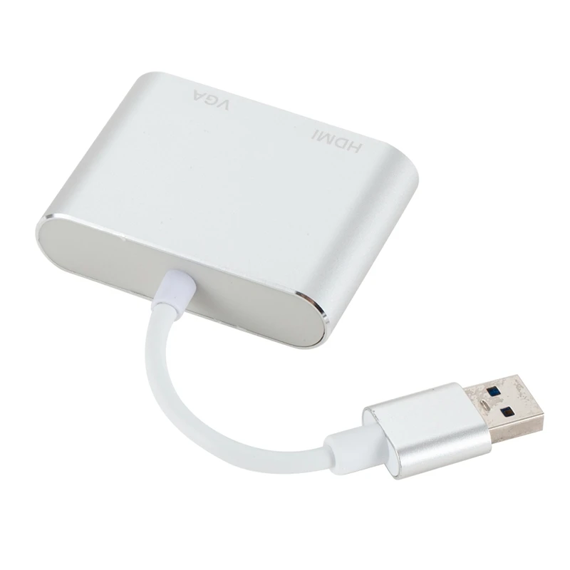 Usb3.0 к адаптер Hdmi VGA 4K Hd 1080 P-все в одном! многофункциональная Дисплей 2 в 1 взаимный обмен данными между компьютером и периферийными устройствами к Hdmi конвертер аудио видео кабель для Macbook компьютер